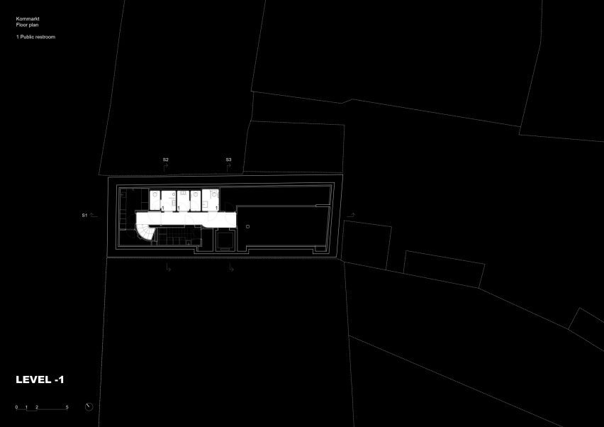 Basement plan of Kornmarktplatz by Herzog & de Meuron