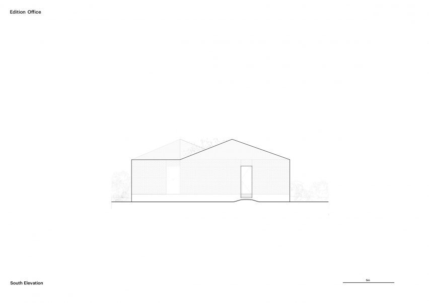 Elevation of Naples Street House by Edition Office