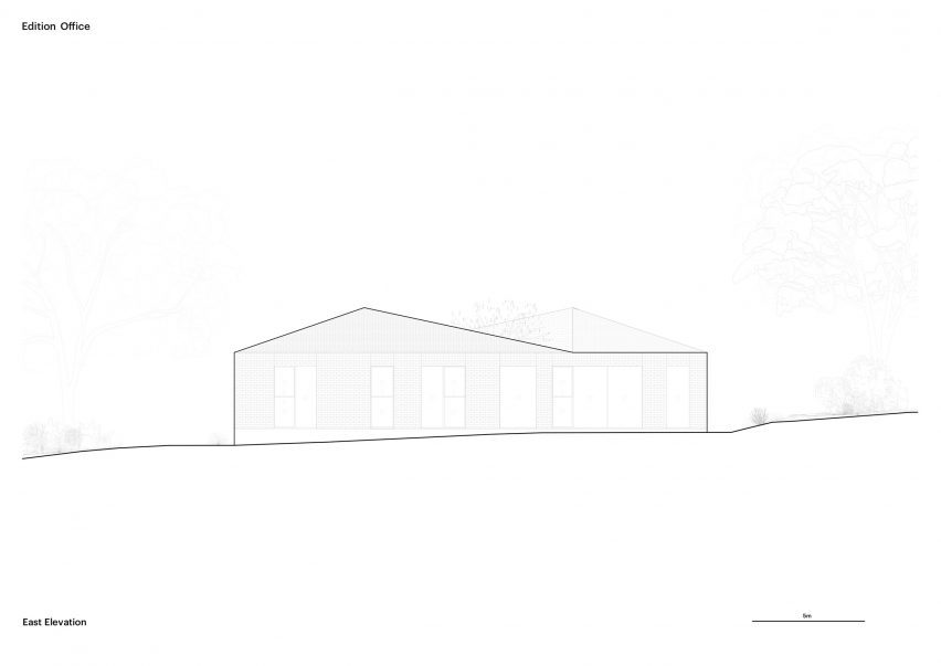 Elevation of Naples Street House by Edition Office
