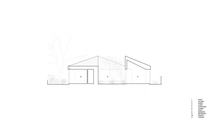 Section of Naples Street House by Edition Office