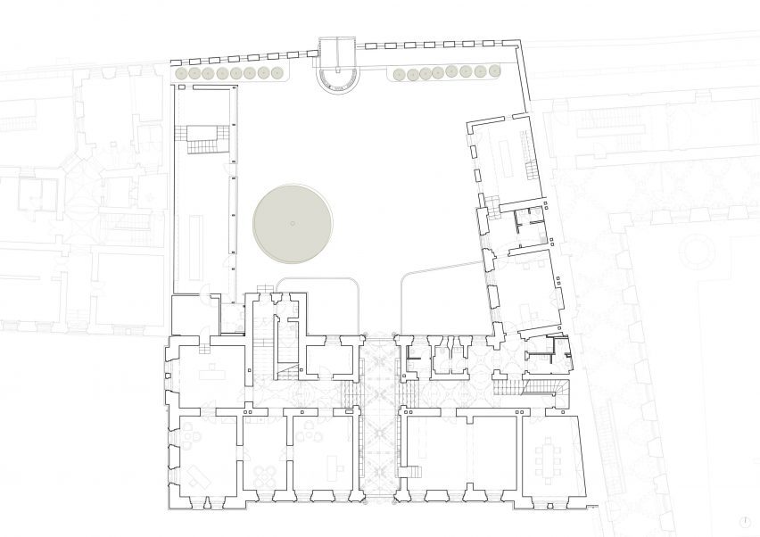 Ground floor plan of New Provostry by Studio Acht
