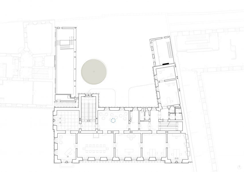 First floor plan of New Provostry by Studio Acht