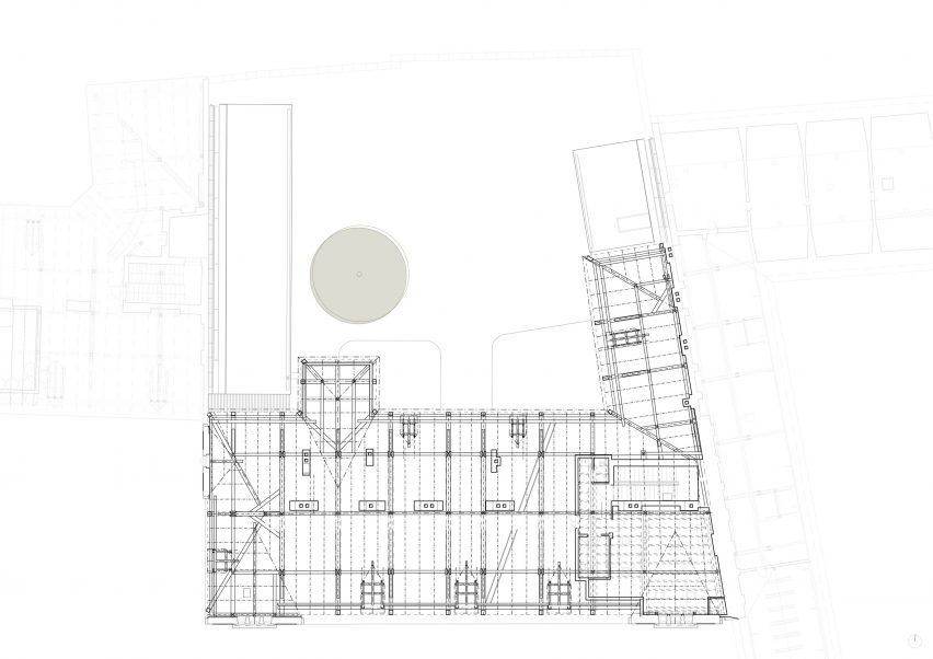 Second floor plan of New Provostry by Studio Acht
