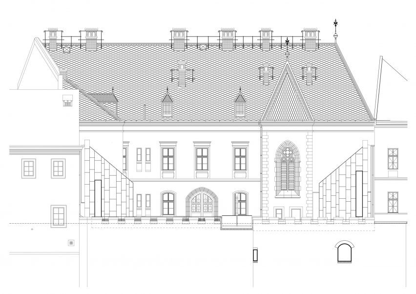 Elevation of New Provostry by Studio Acht