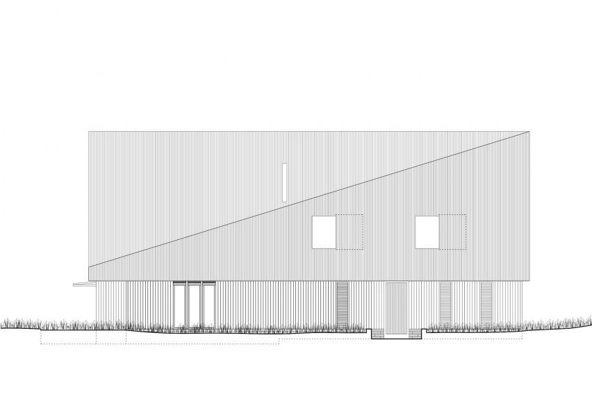 Elevation of Water Farm by Studio Bark