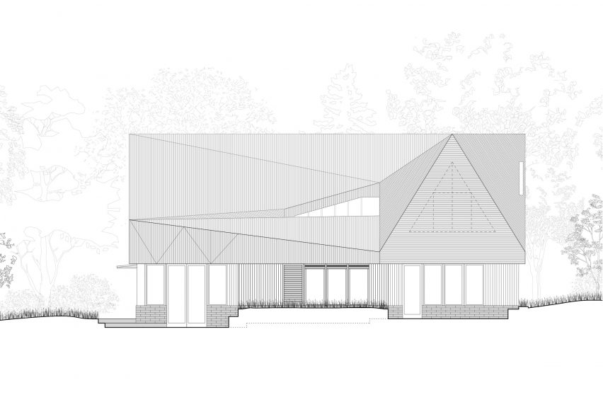 Elevation of Water Farm by Studio Bark