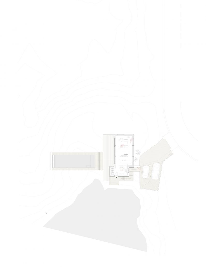 First floor plan of Dune House by OYO