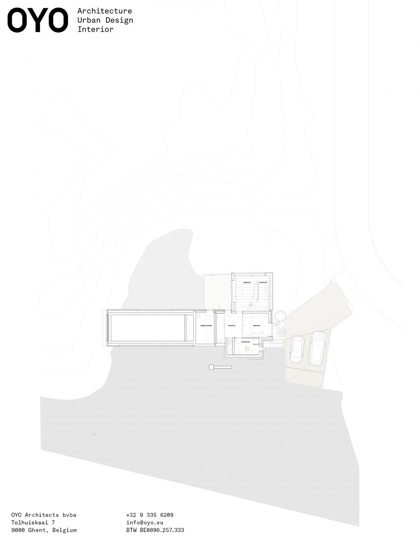 Ground floor plan of Dune House by OYO