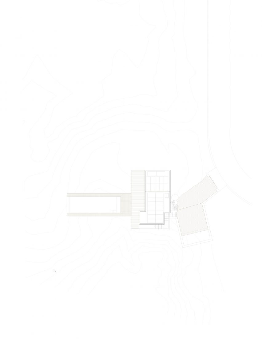 Roof plan of Dune House by OYO