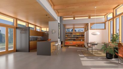 An interior render