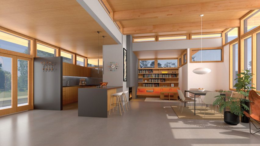 An interior render