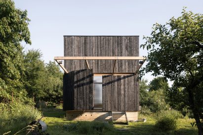 Wooden outbuilding in Prague