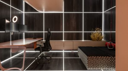 Green Home Office by Estudio Ebras and Hause Mobel