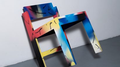 Ukrainian artists design one-off chairs for housing charity raffle