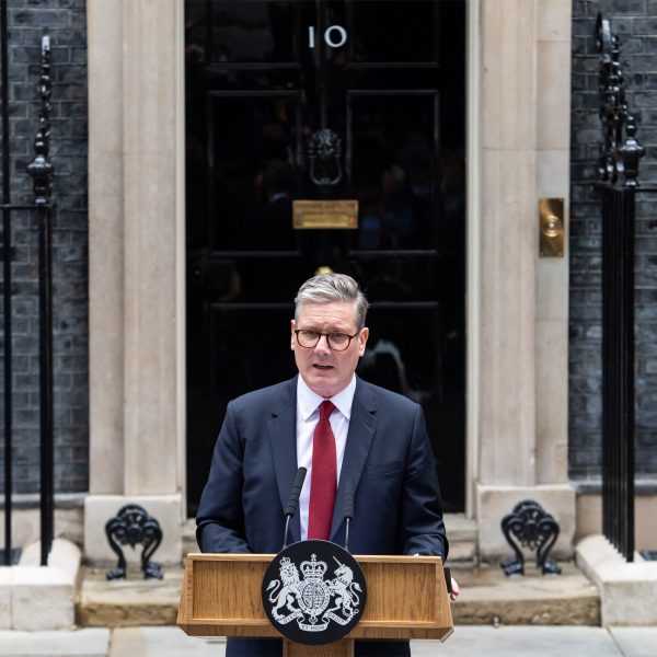 UK prime minister Keir Starmer outside Downing Street