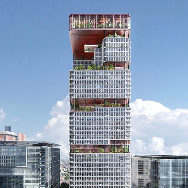 HSBC skyscraper renovation rendering