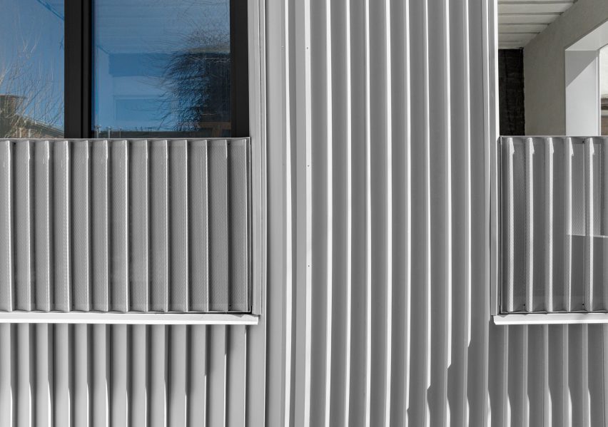 Corrugated aluminum siding