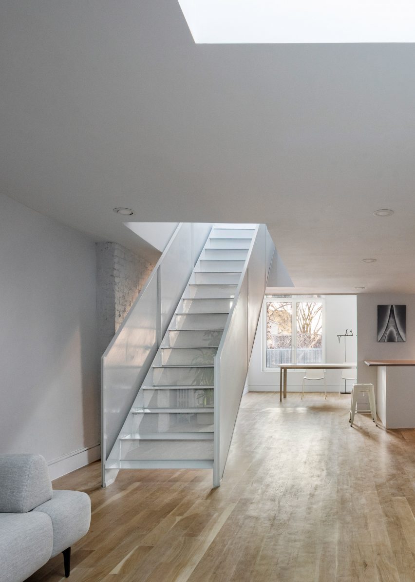 Metal staircase