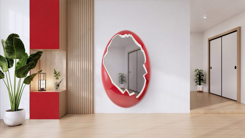 O-voilà mirror by Gianluca Soldi for Soldi Design