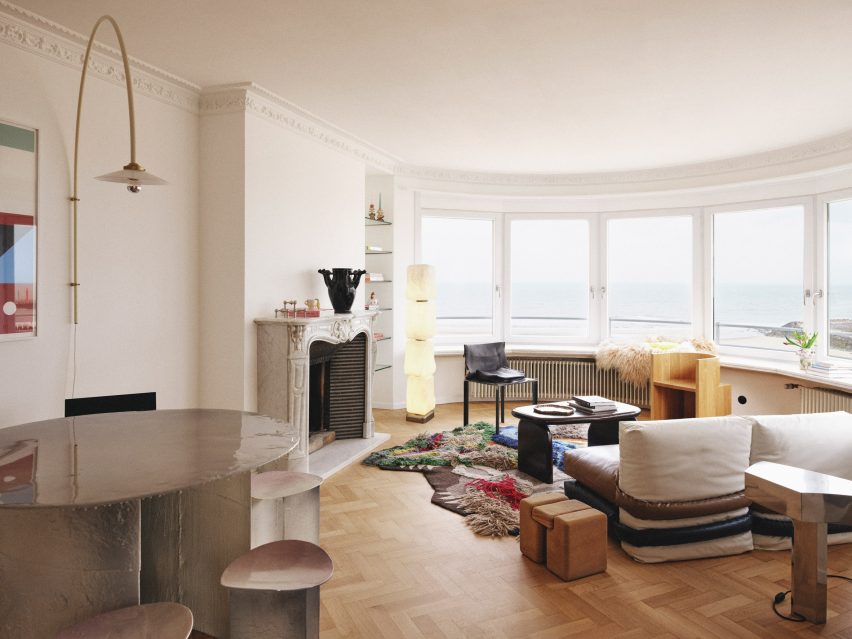 Living and dining room in Paradis Apartment
