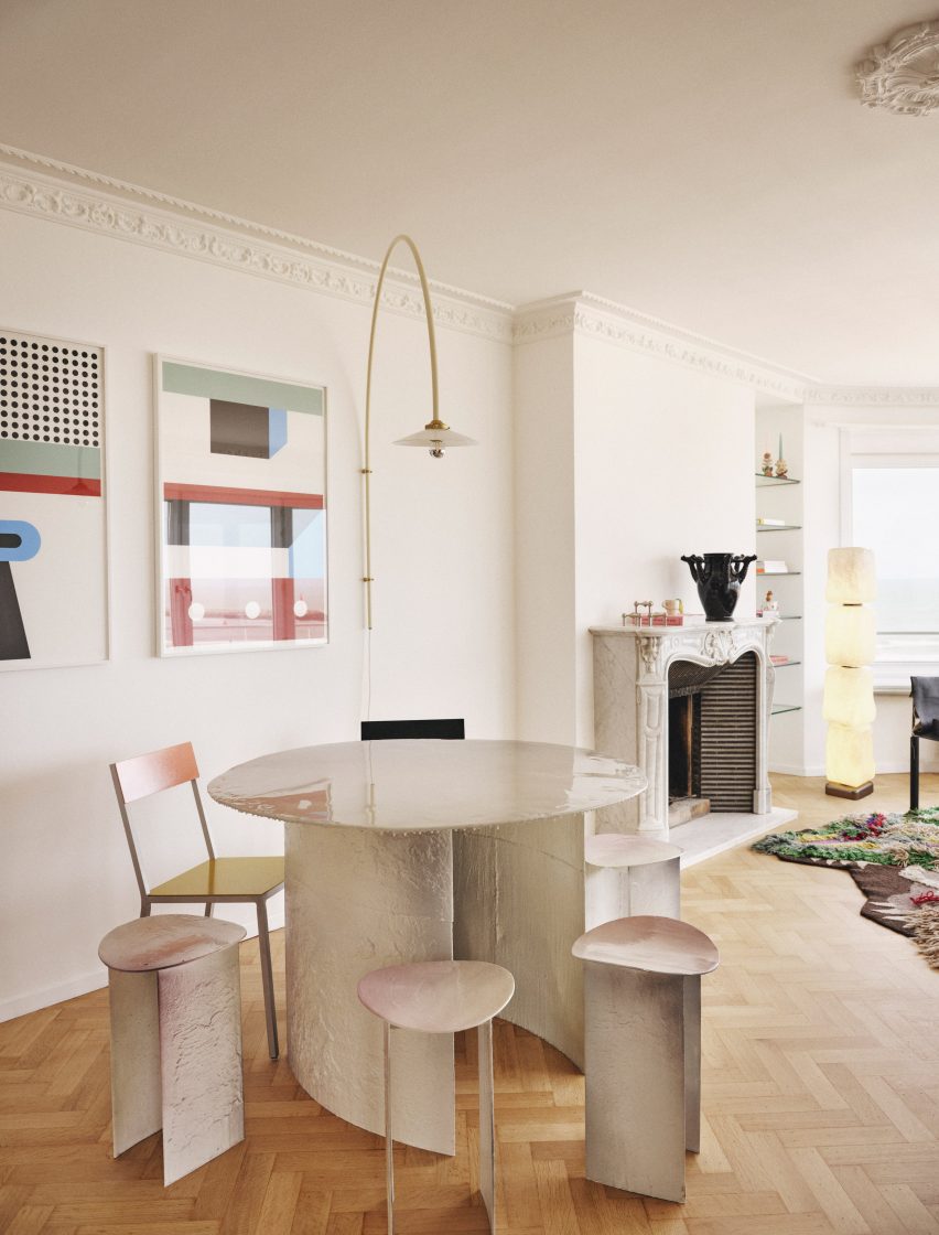 Living and dining room in Paradis Apartment