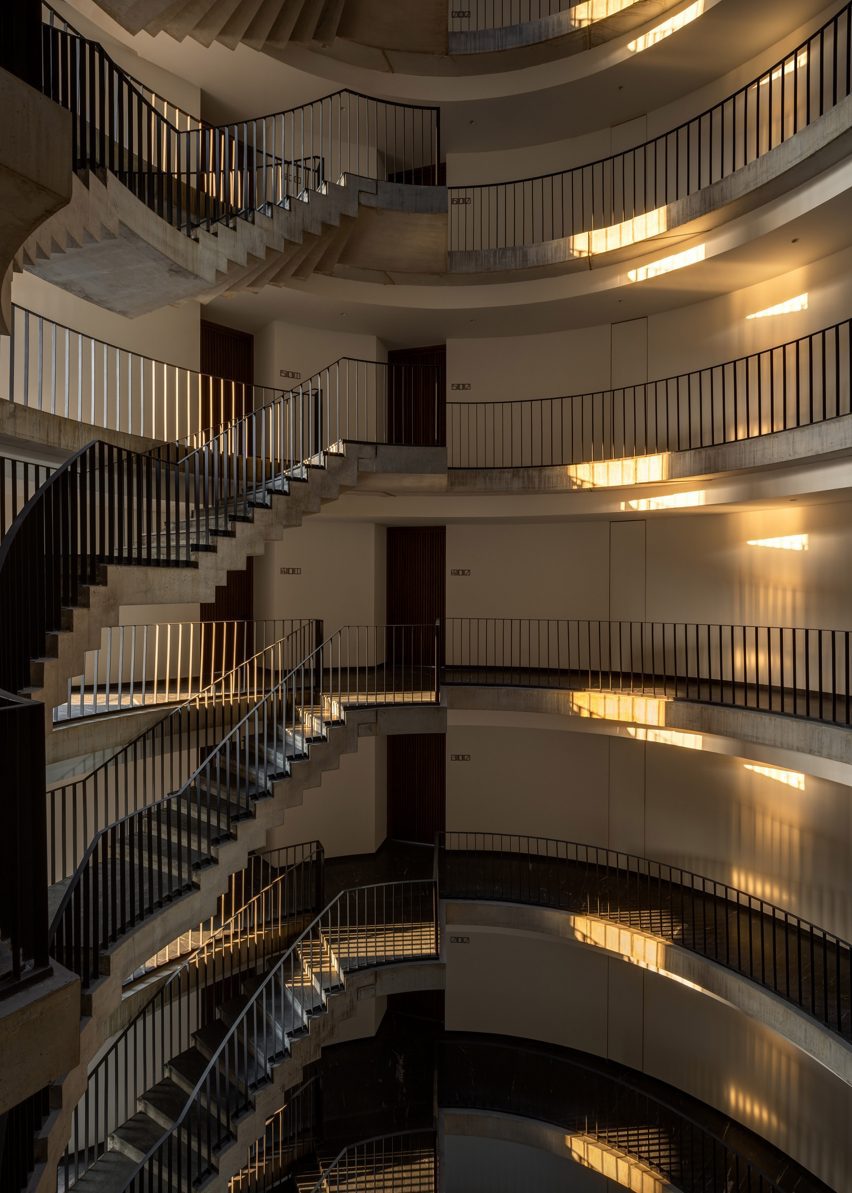 Curved balconies