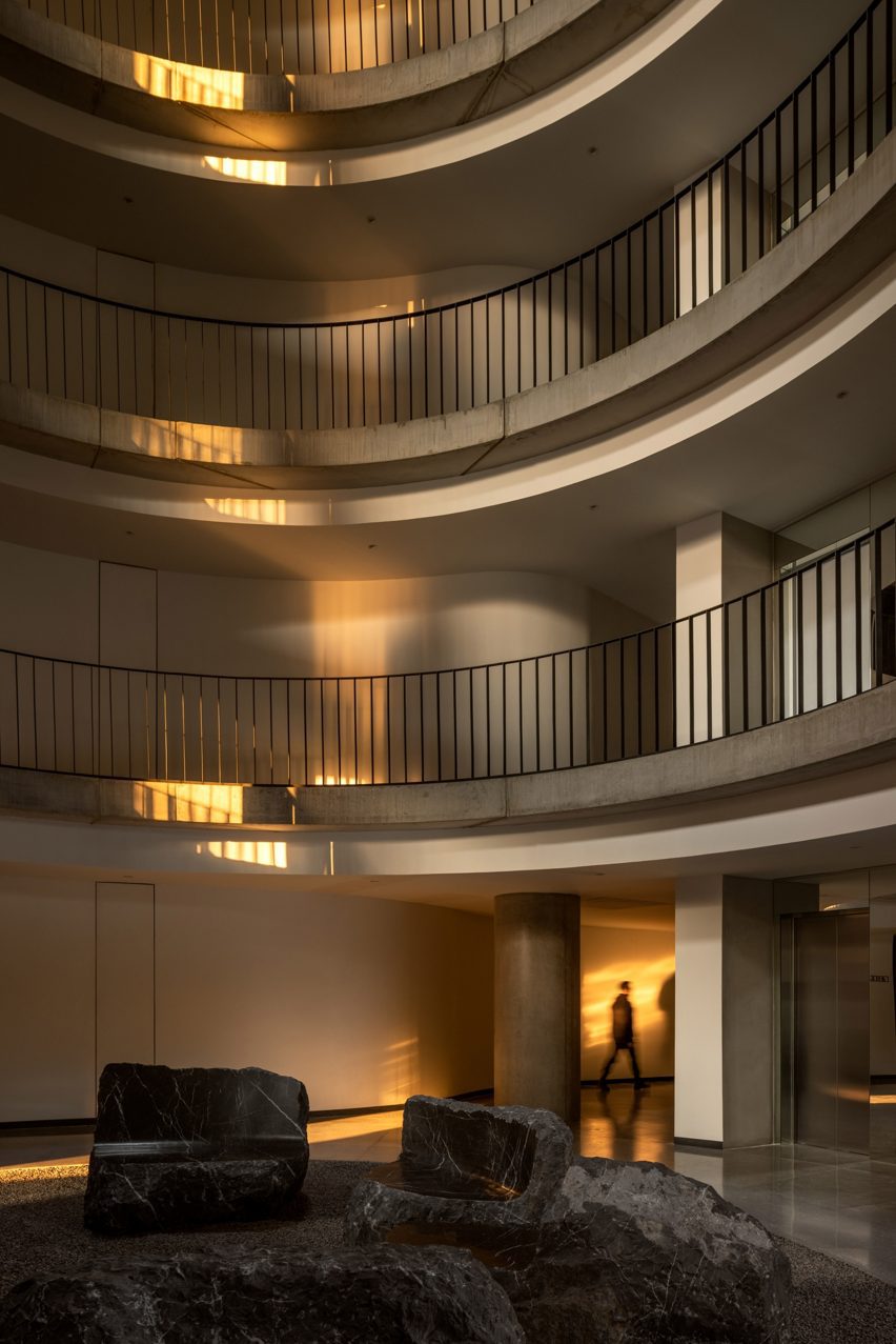 Curved balconies