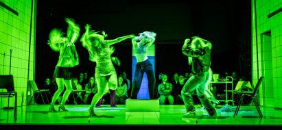 Green-lit set design by Bunny Christie for People, Places and Things