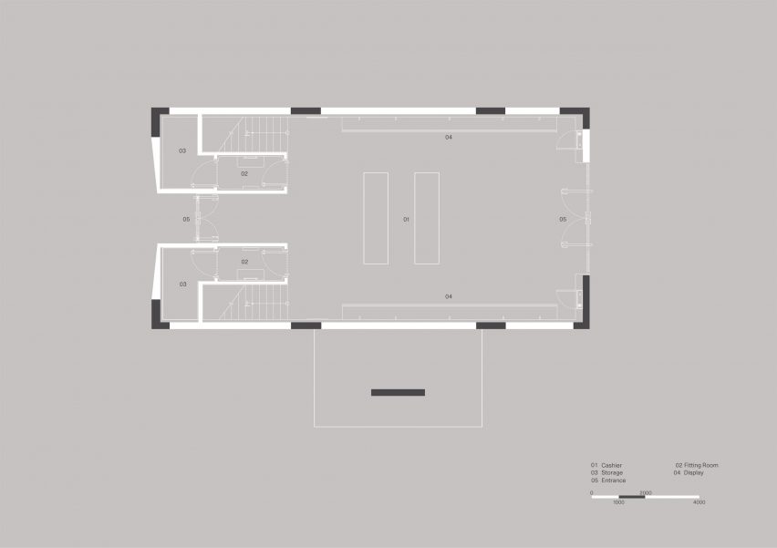 Plan of Nice Rice by Say Architects