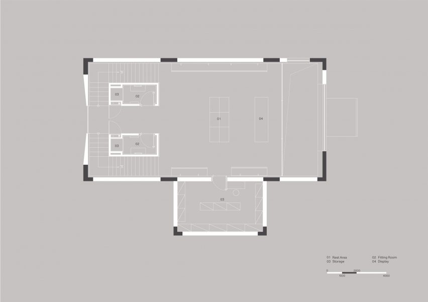 Plan of Nice Rice by Say Architects