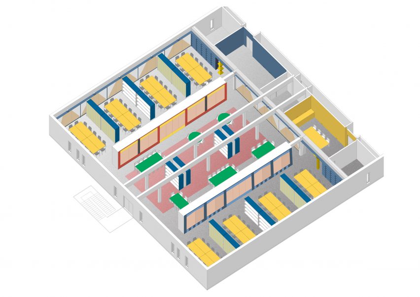 Plan of University of Kent building by Sam Jacob Studio
