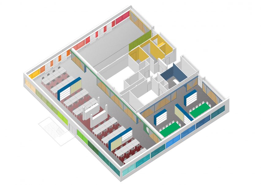 Plan of University of Kent building by Sam Jacob Studio