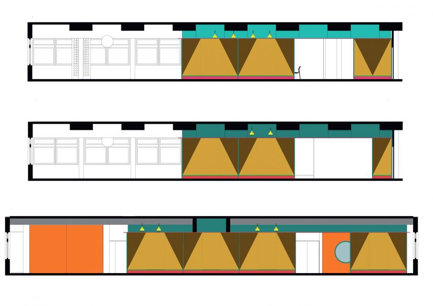 Elevations of University of Kent building by Sam Jacob Studio