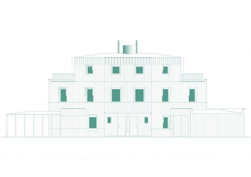 Elevation of Babendiekstraße 23 by NOTO