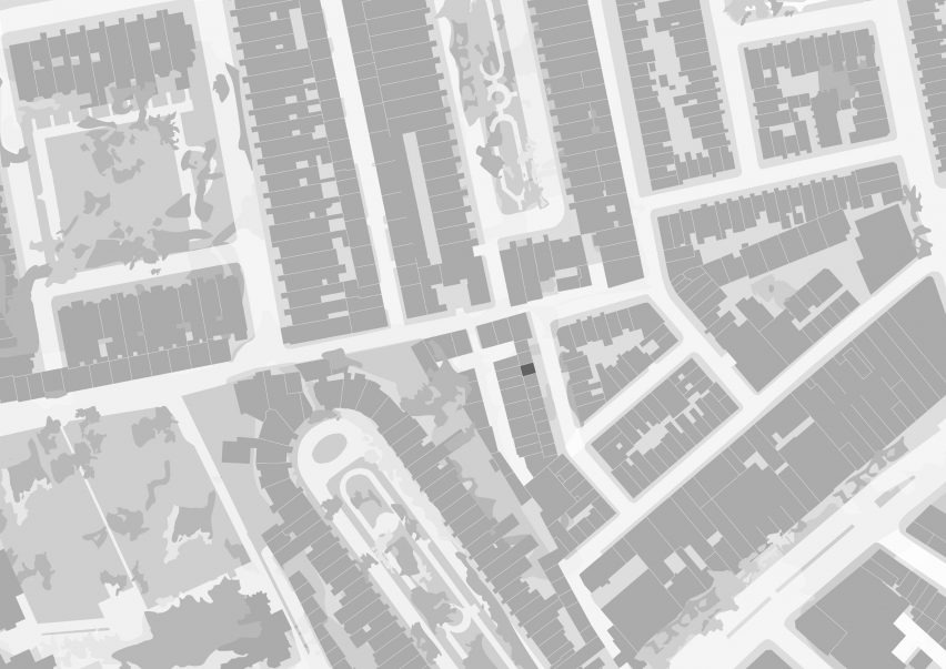 Site plan of Bough Terrace by Tuckey Design Studio