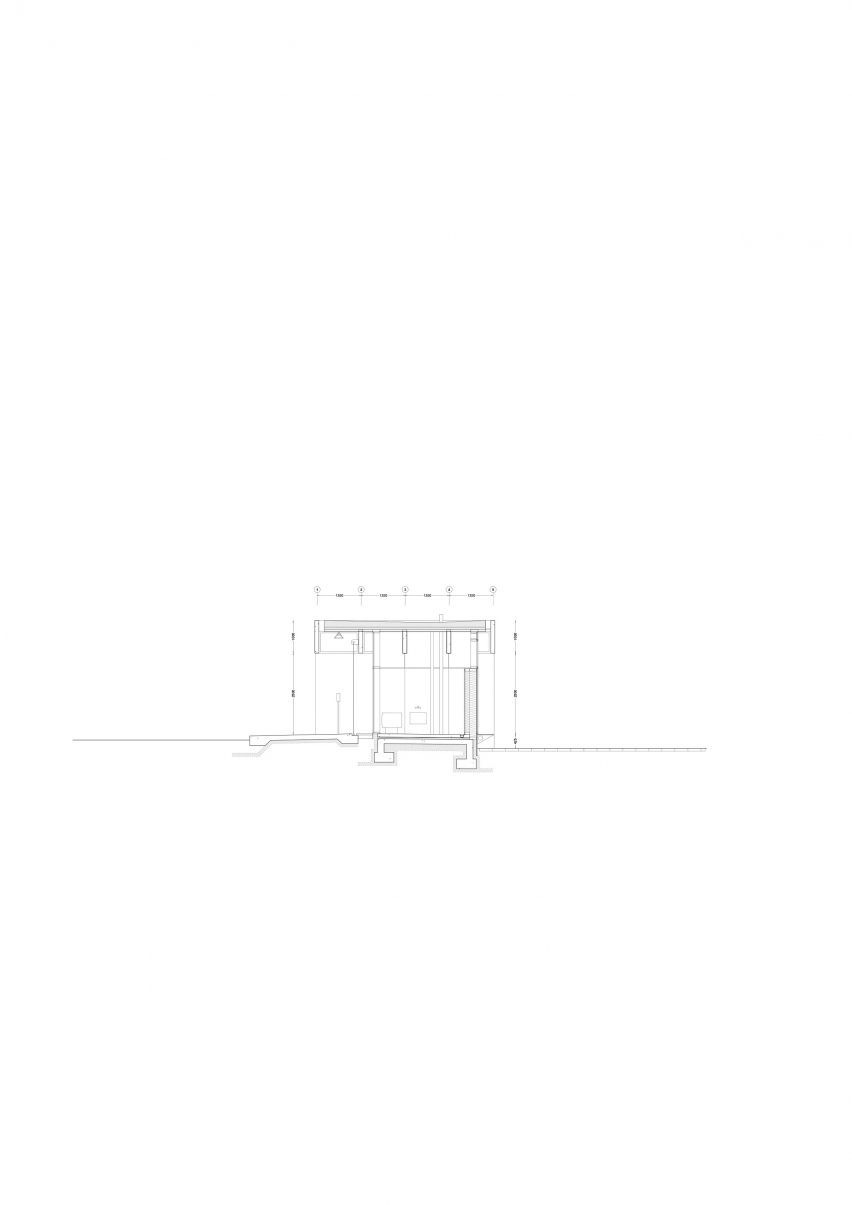 Section of Brunstranda Service Centre by Jørgen Tandberg Architecture and Vatn Architecture