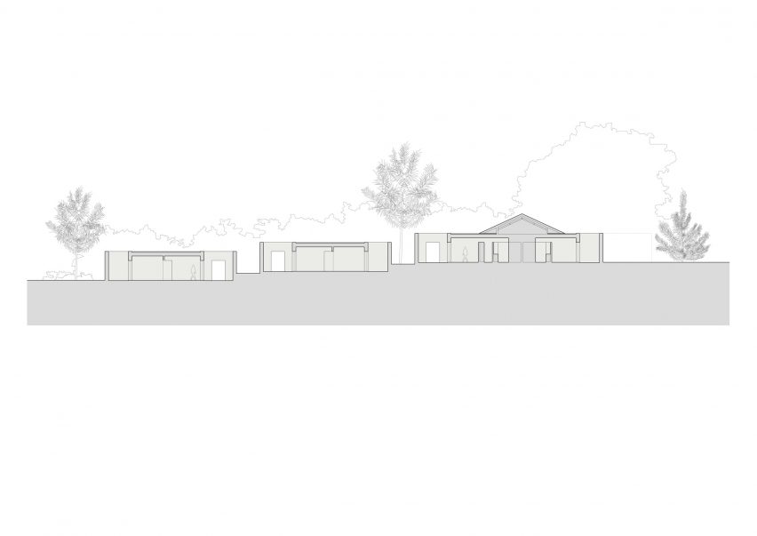 Section of Casa da Encosta by SIA Arquitectura