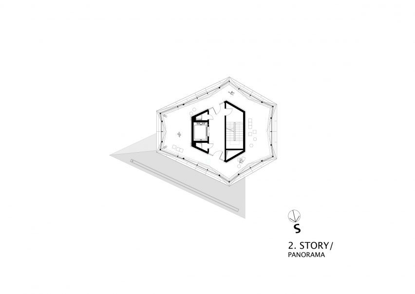Plan of Kristal Observation Tower by Korpnik Produkcija