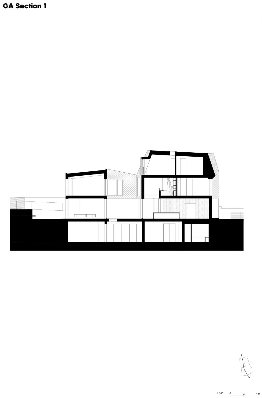 Section of Mesh House by Alison Brooks Architects