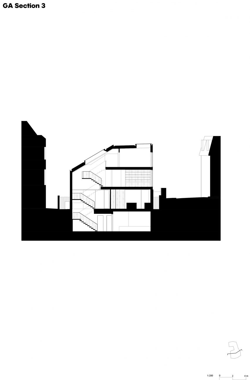 Section of Mesh House by Alison Brooks Architects