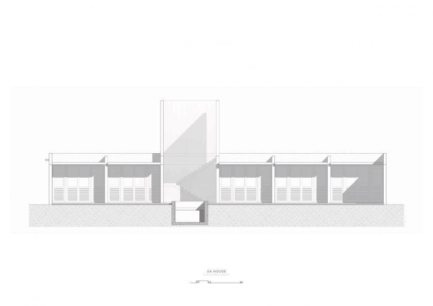 Section of UA House by Studio Mehta Architecture