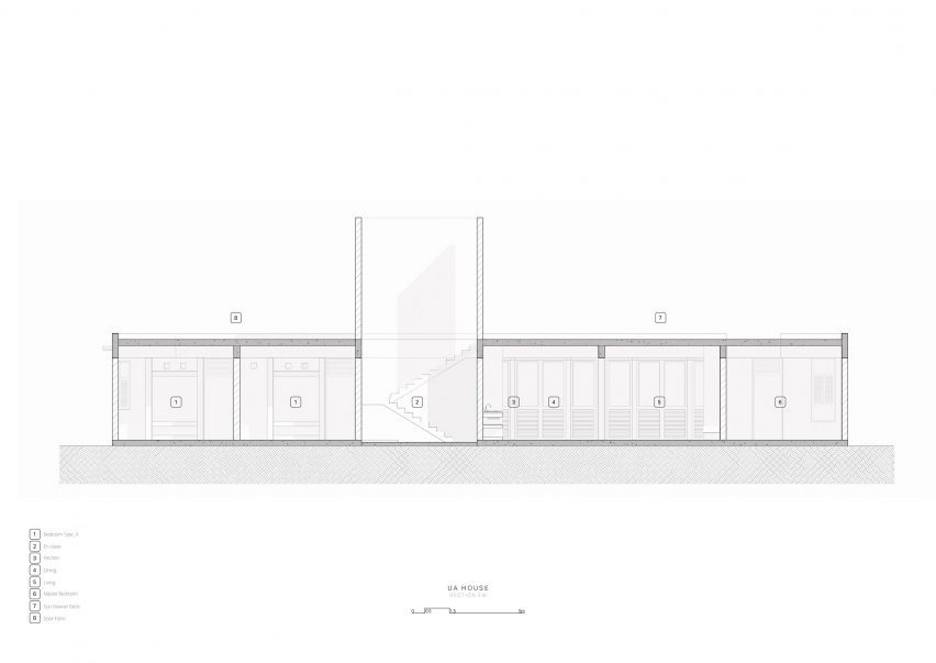 Section of UA House by Studio Mehta Architecture