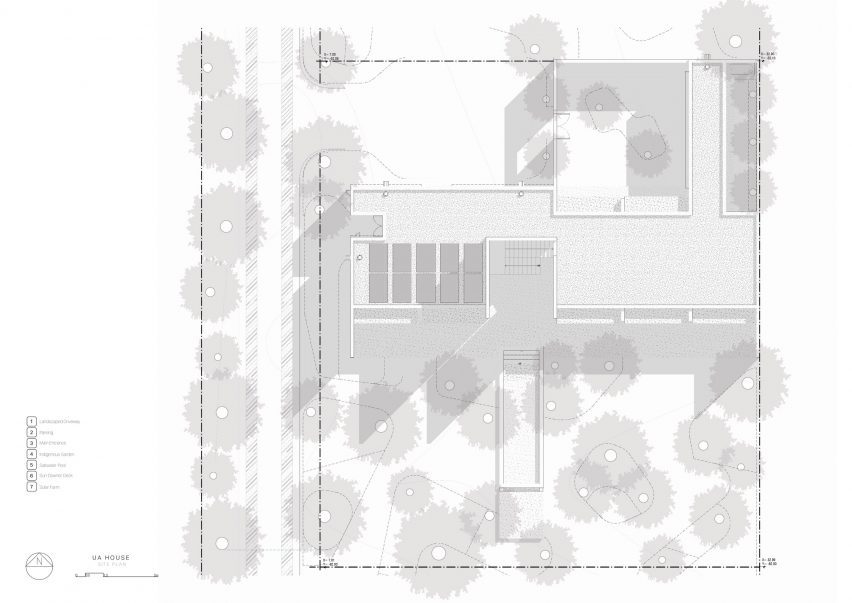 Plan of UA House by Studio Mehta Architecture