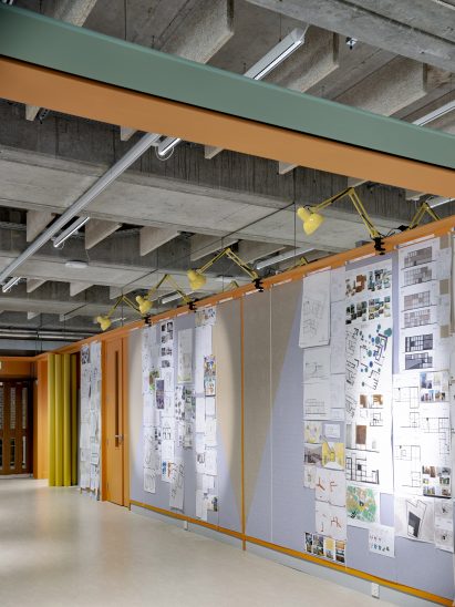 Pinboards of University of Kent building by Sam Jacob Studio