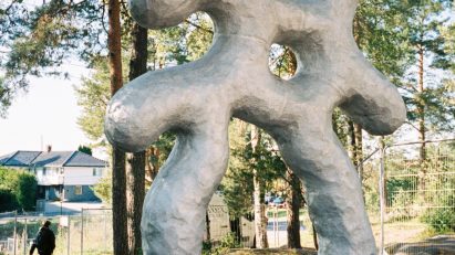 Organically shaped sculpture by Sigve Knutson