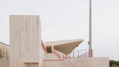 Jean Bouissou Stadium Stand by Baito Architectes and Atelier Pirollet Architectes