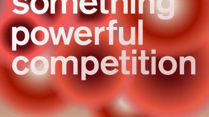 Red competition graphics for Dezeen and Bentley's Start Something Powerful Competition