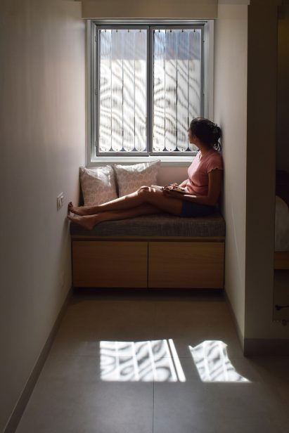 Woman enjoying TransSense Screens