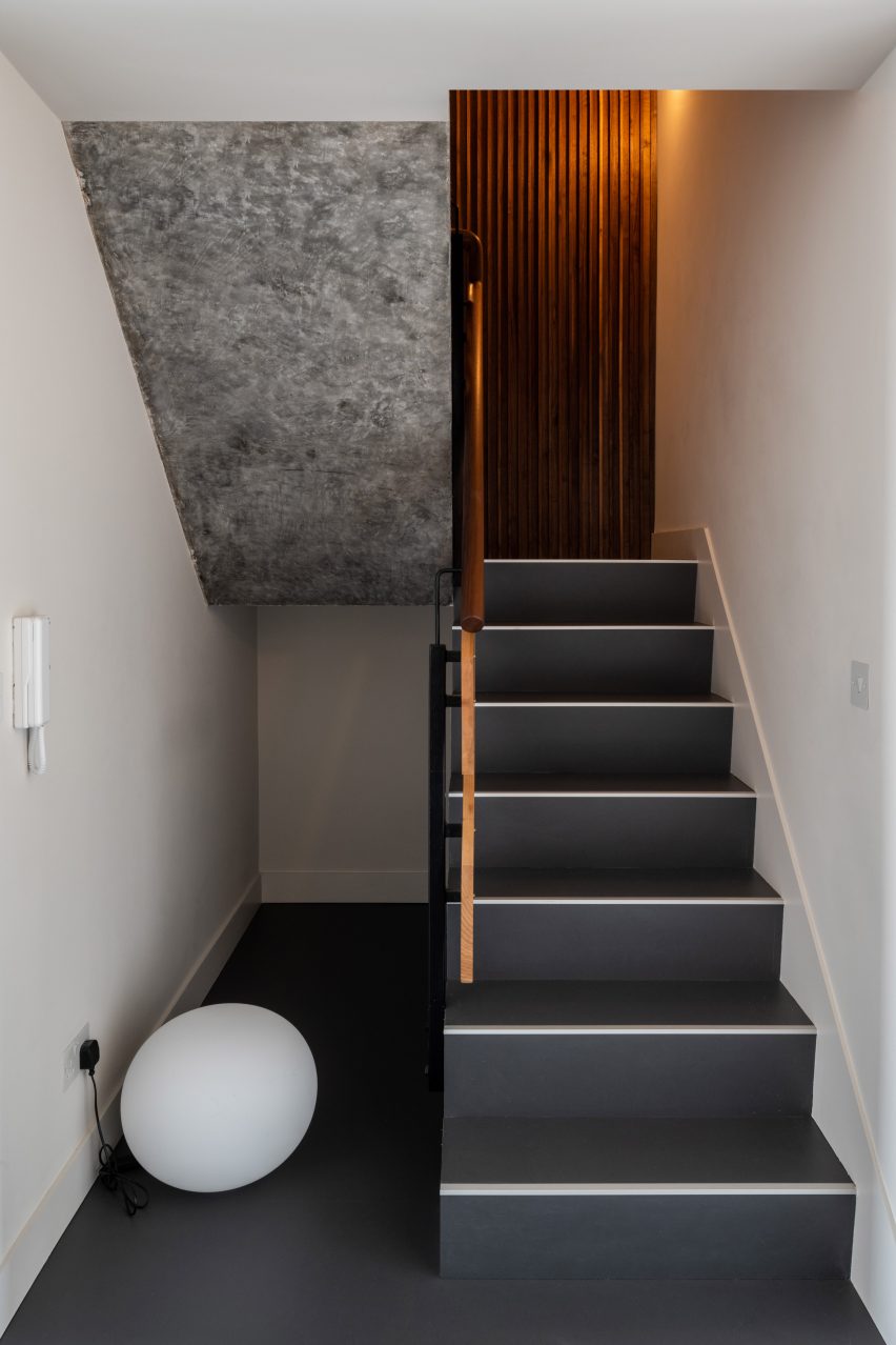 Staircase in Trellick apartment by Archmongers