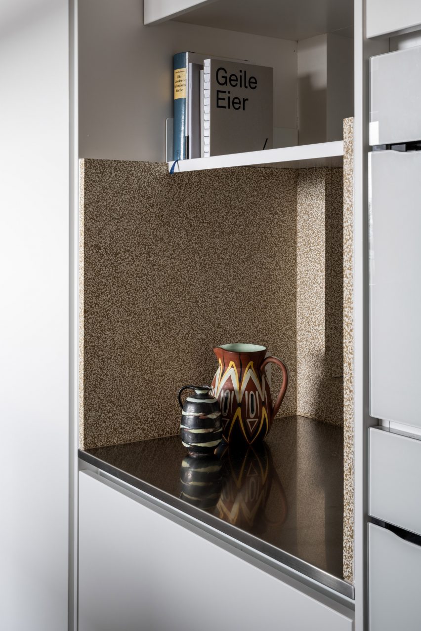 Kitchen in Trellick apartment by Archmongers